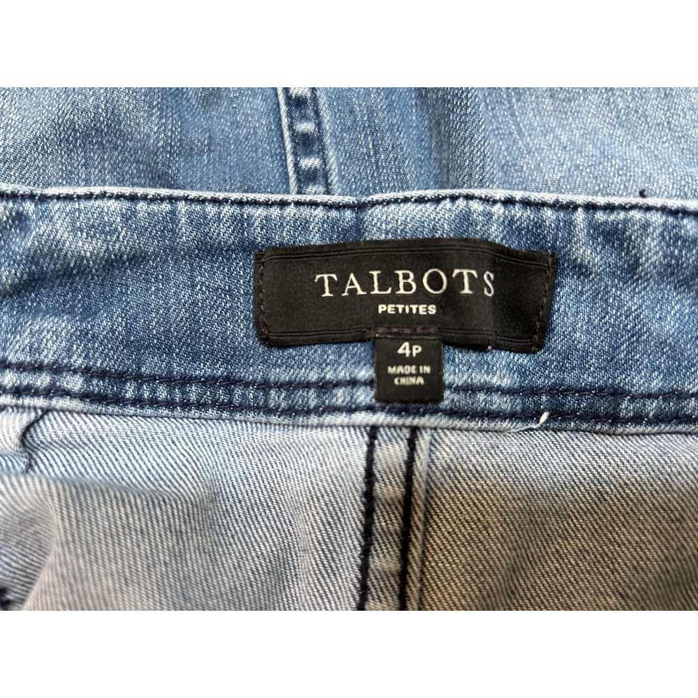 Talbots Blue Denim Jean Skirt Petite 4P - Picture 7 of 8